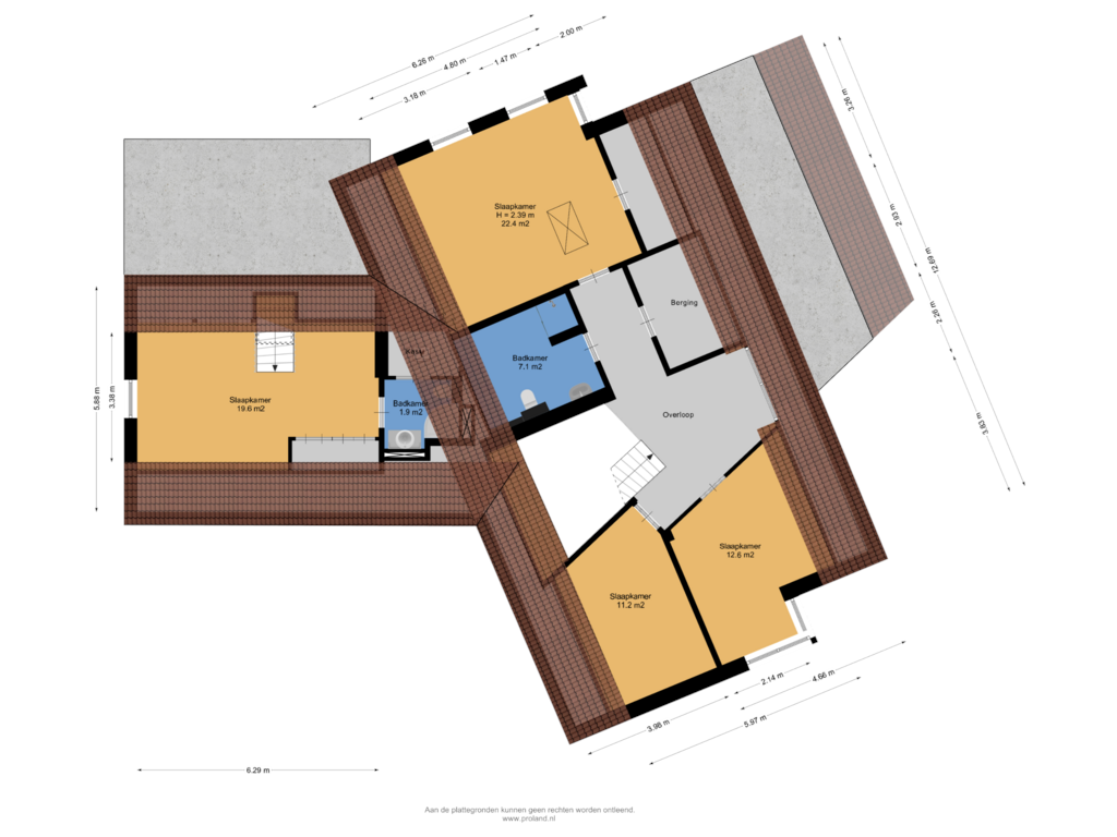 Bekijk plattegrond van 1e Verdieping van Ermerweg 127