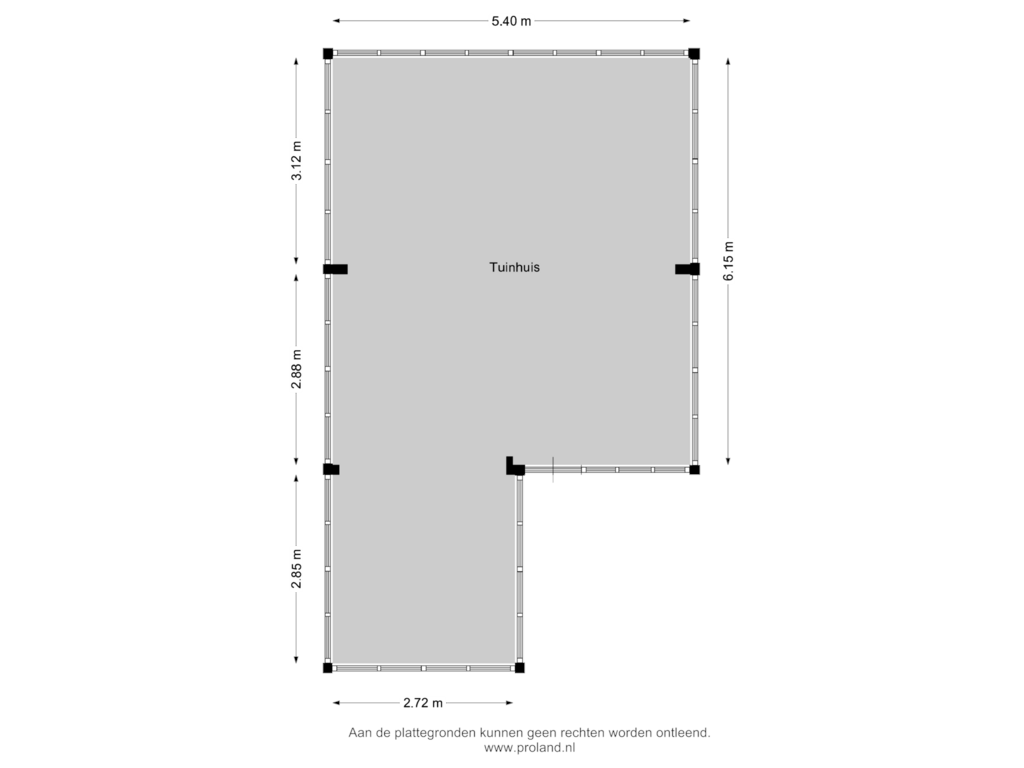 Bekijk plattegrond van Tuinhuis van Ermerweg 127