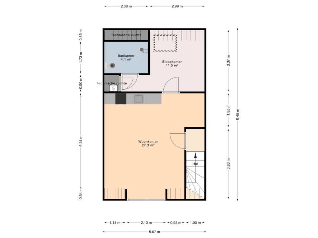 Bekijk plattegrond van Woning van Scheltemaheerd 97