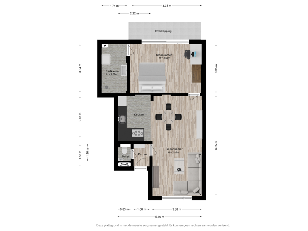 Bekijk plattegrond van Begane grond van Dr. Kuyperstraat 55