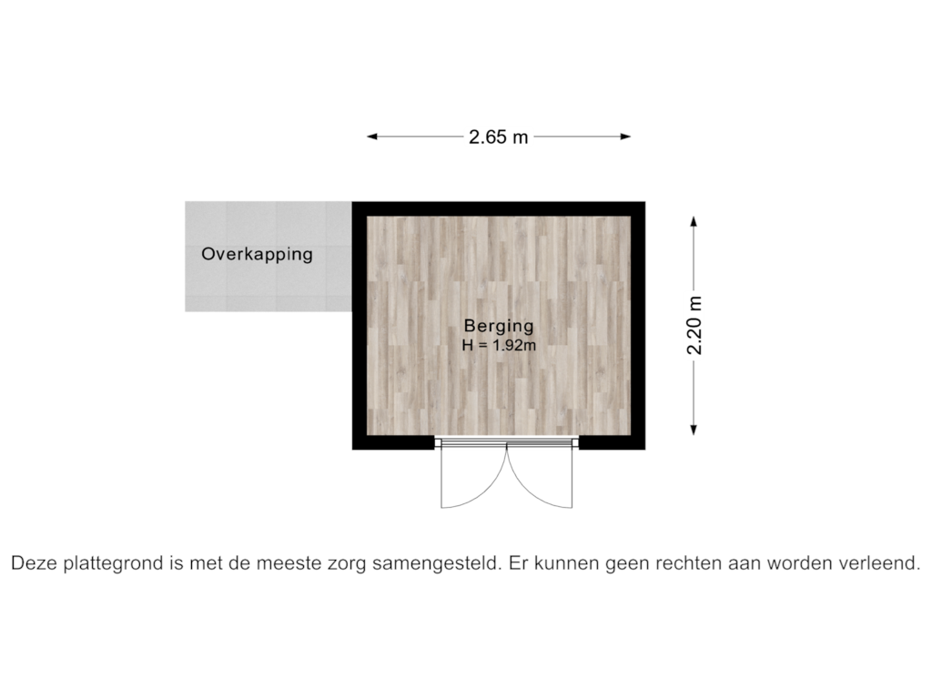 Bekijk plattegrond van Berging van Dr. Kuyperstraat 55