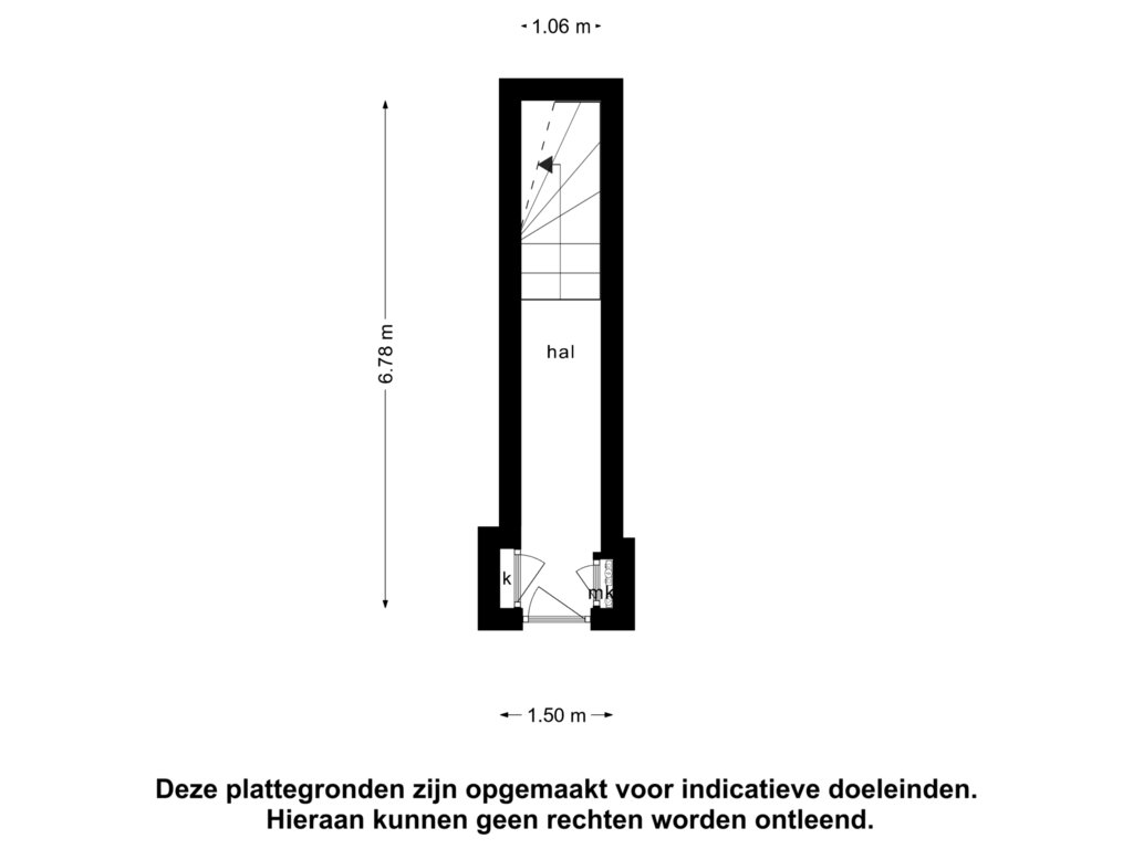 Bekijk plattegrond van begane grond van Brugstraat 19