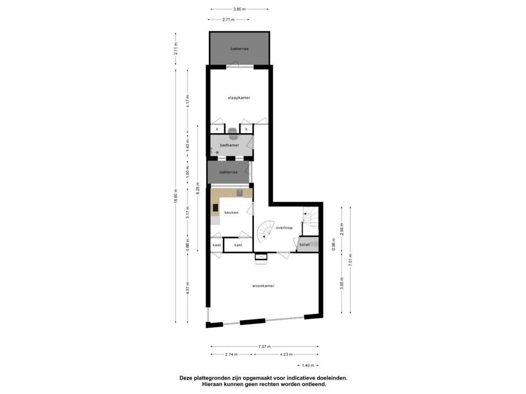 Bekijk plattegrond van 1e verdieping van Brugstraat 19