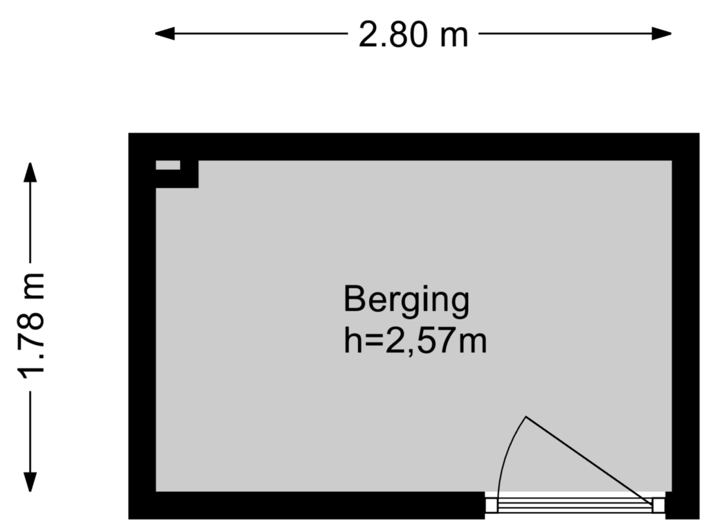 Bekijk plattegrond van Berging van Markt 35