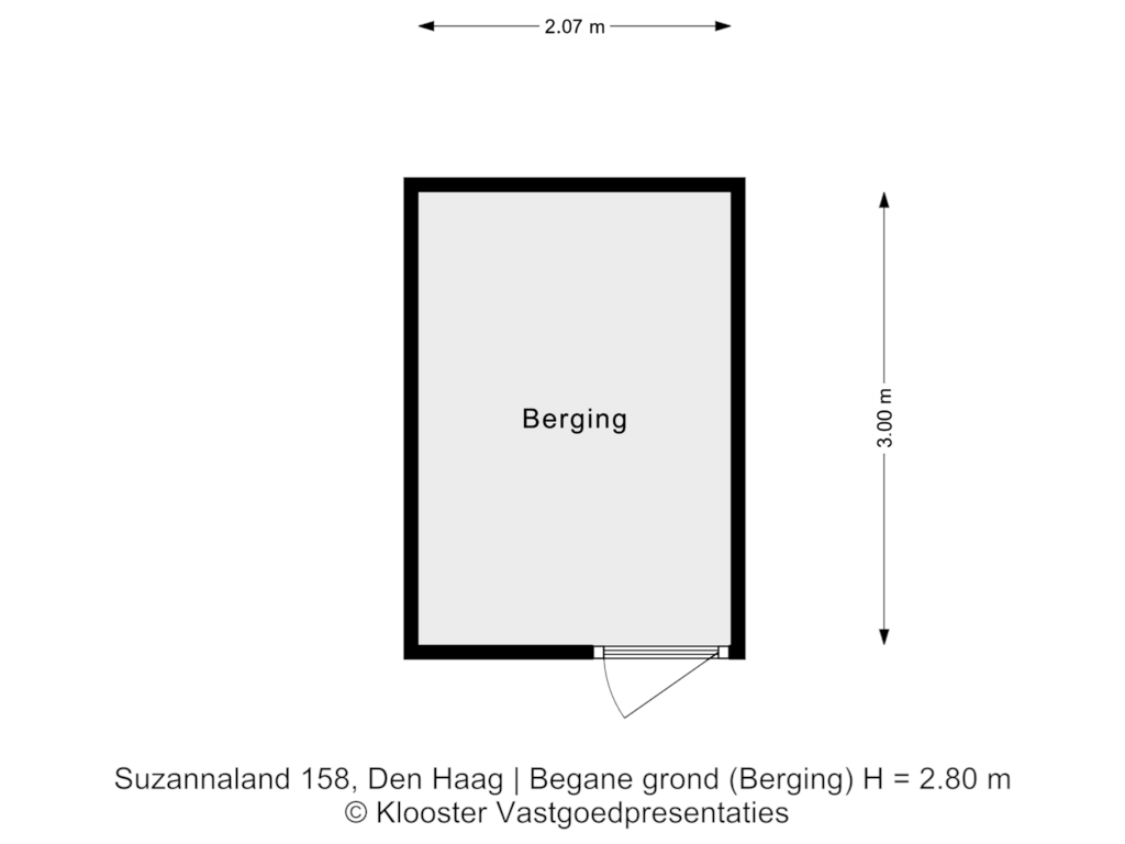 Bekijk plattegrond van Begane grond (Berging) van Suzannaland 158