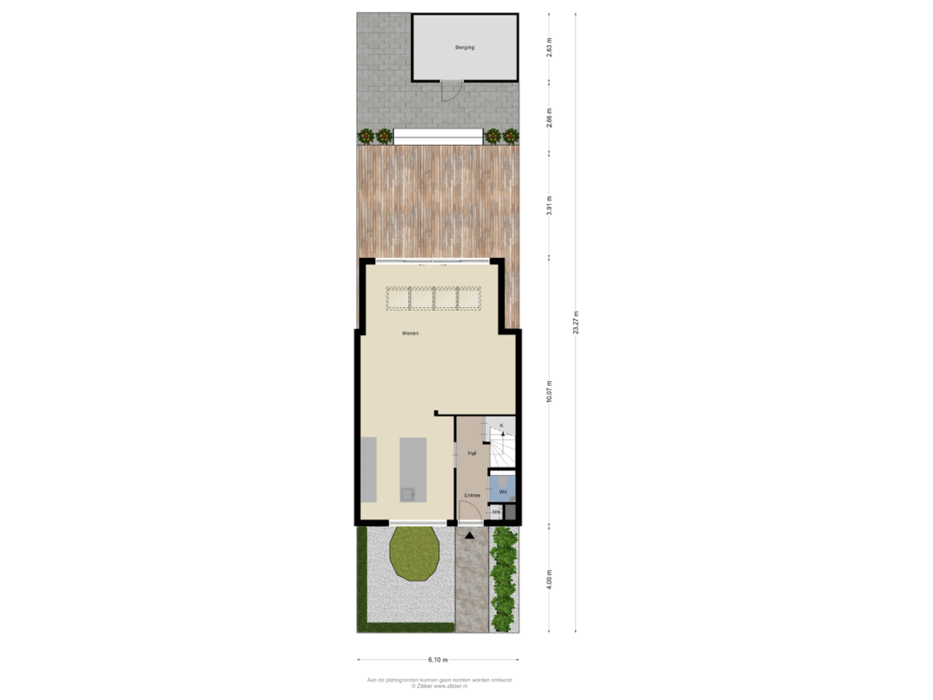 Bekijk plattegrond van Begane Grond_tuin van Hoornbladplantsoen 12