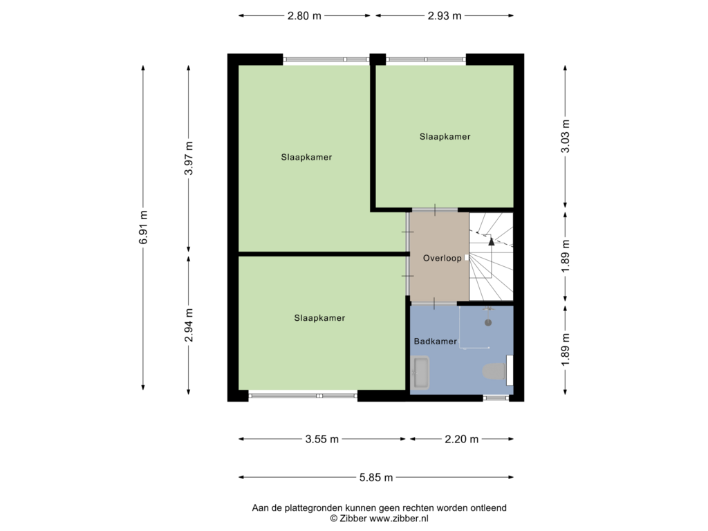 Bekijk plattegrond van Eerste Verdieping Optie van Hoornbladplantsoen 12