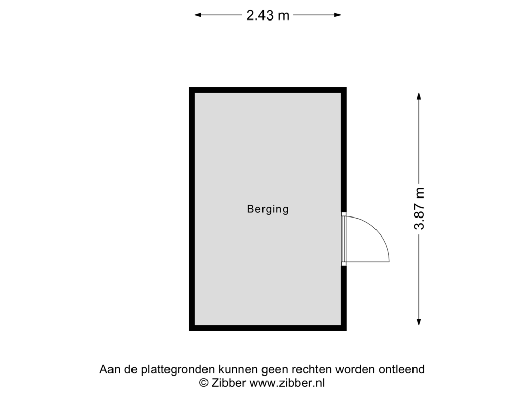 Bekijk plattegrond van Berging van Hoornbladplantsoen 12