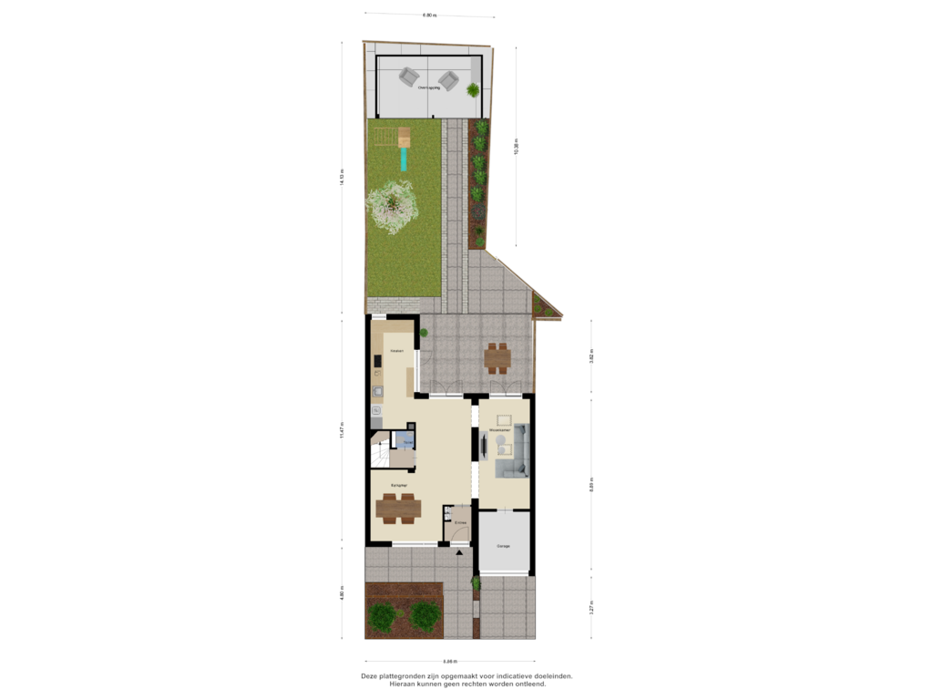 View floorplan of Begane Grond Tuin of Rietzanger 100