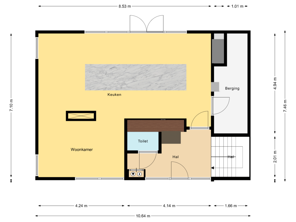 View floorplan of Begane grond of Engelenhof 40-A