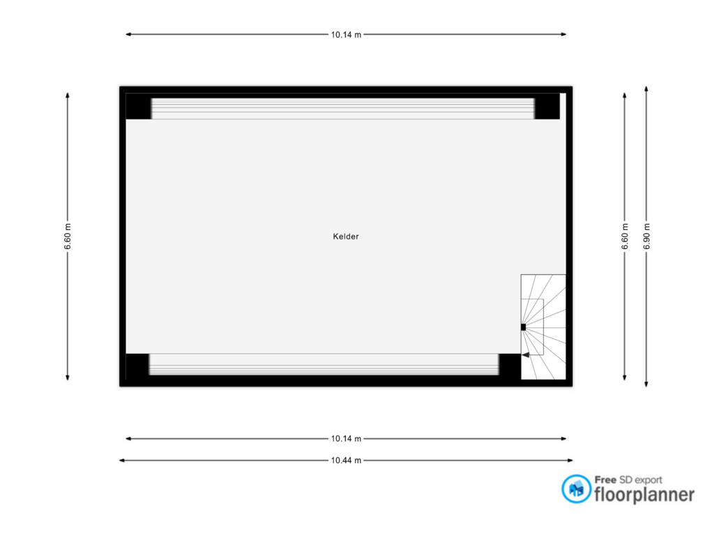 View floorplan of Kelder of Engelenhof 40-A