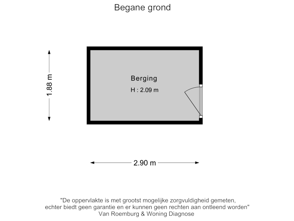 Bekijk plattegrond van Berging van Zonneweg 61