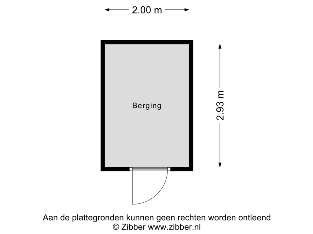 Bekijk plattegrond van Berging van Drutenkade 33