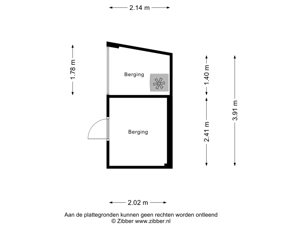 View floorplan of Berging of Hannie Schaftplantsoen 31