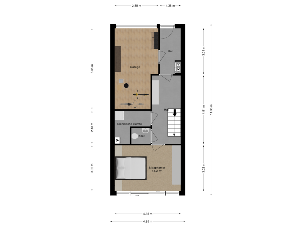 Bekijk plattegrond van First floor van Frederika-Gracht 36