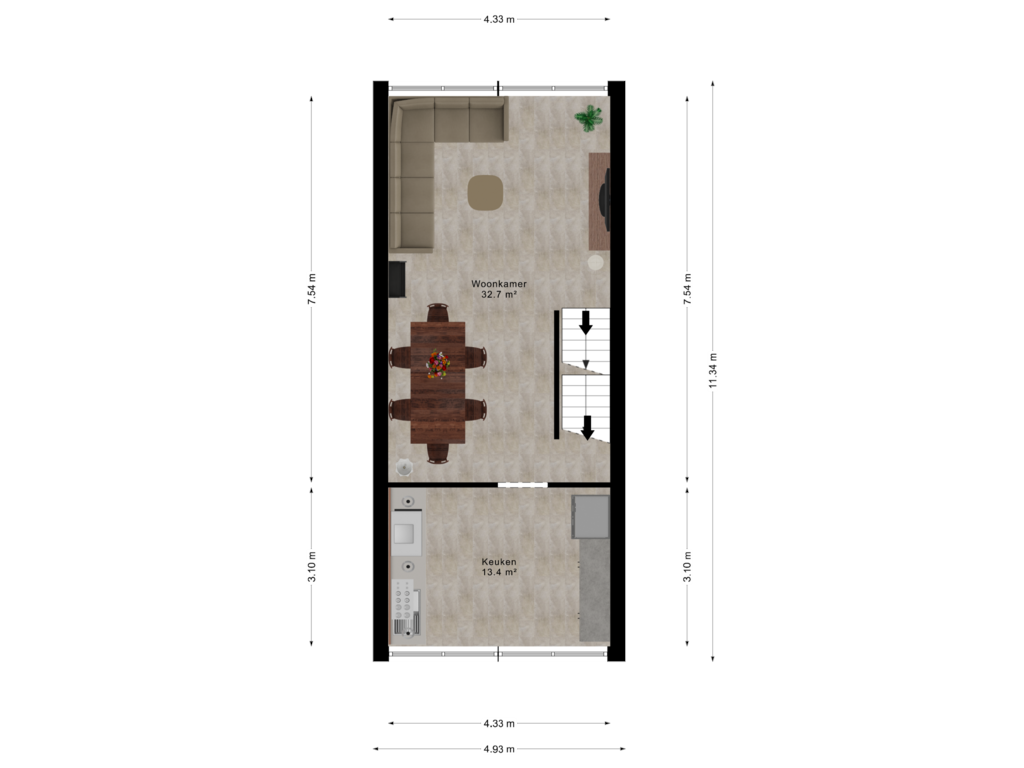 Bekijk plattegrond van Second Floor van Frederika-Gracht 36