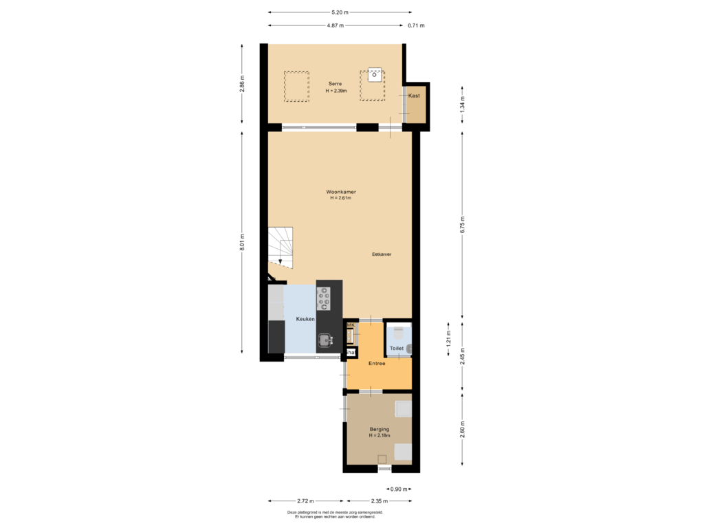 View floorplan of Begane grond of Vaart 14