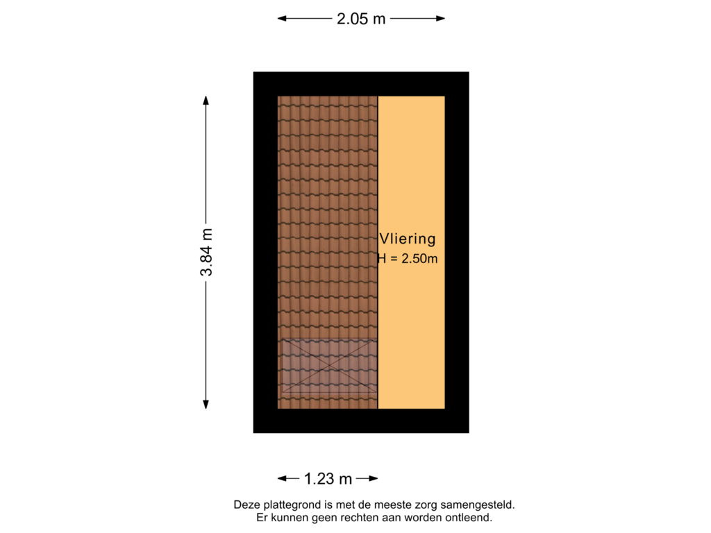 View floorplan of Vliering of Vaart 14