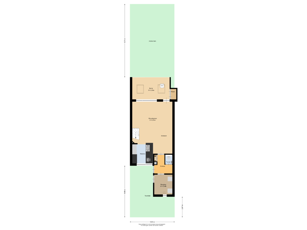 View floorplan of Situatie of Vaart 14