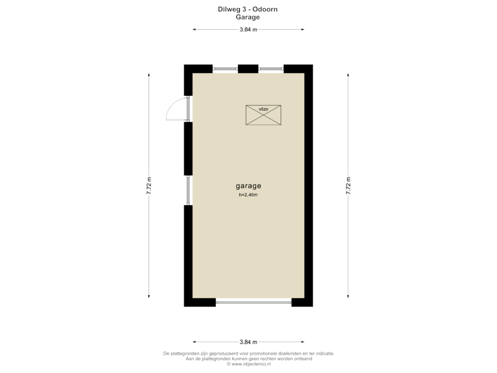 Bekijk plattegrond van Garage van Dilweg 3