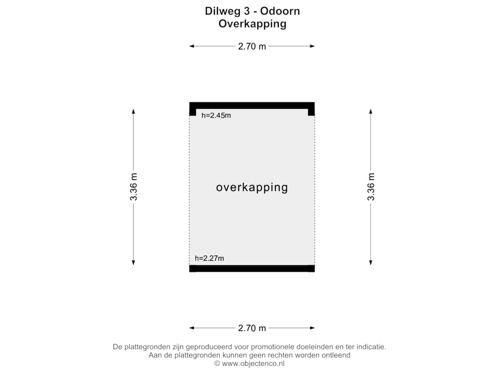 Bekijk plattegrond van Overkapping van Dilweg 3