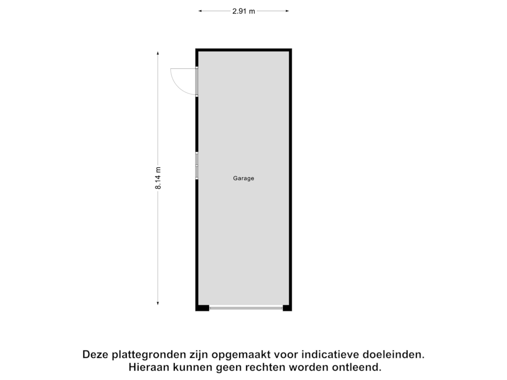 View floorplan of Garage of Kortenaerlaan 18