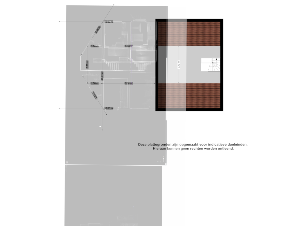 View floorplan of TV roof of Kortenaerlaan 18