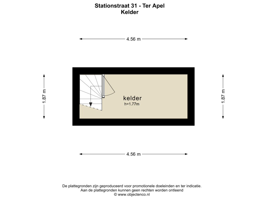 View floorplan of KELDER 2 of Stationsstraat 31