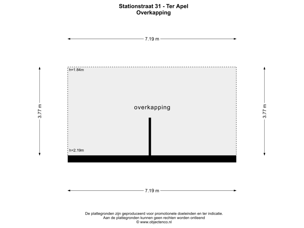 View floorplan of OVERKAPPING of Stationsstraat 31