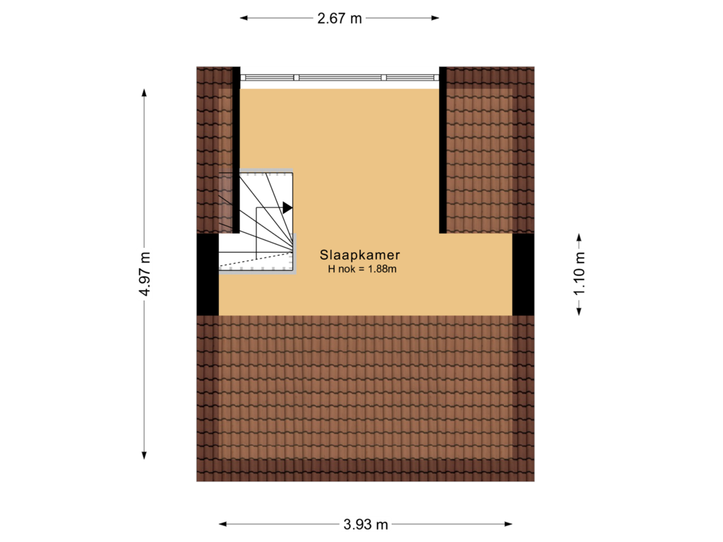 Bekijk plattegrond van 2e verdieping van Koepoortstraat 48