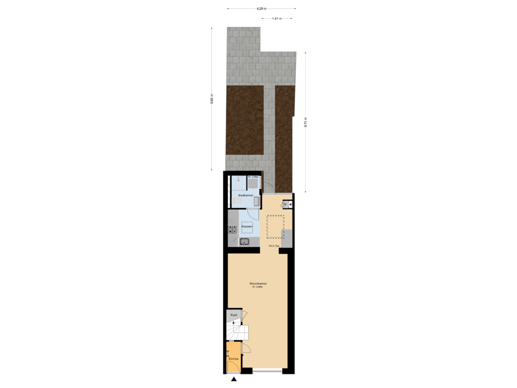 Bekijk plattegrond van Situatie van Koepoortstraat 48