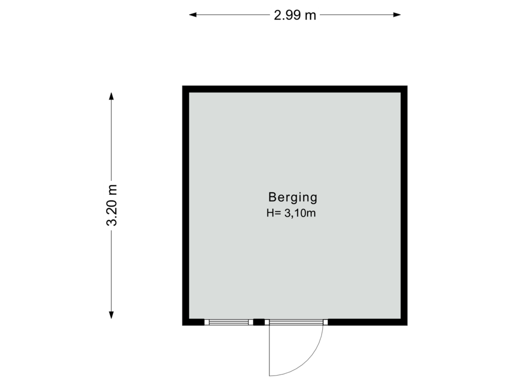 Bekijk plattegrond van Berging van Venelaan 4