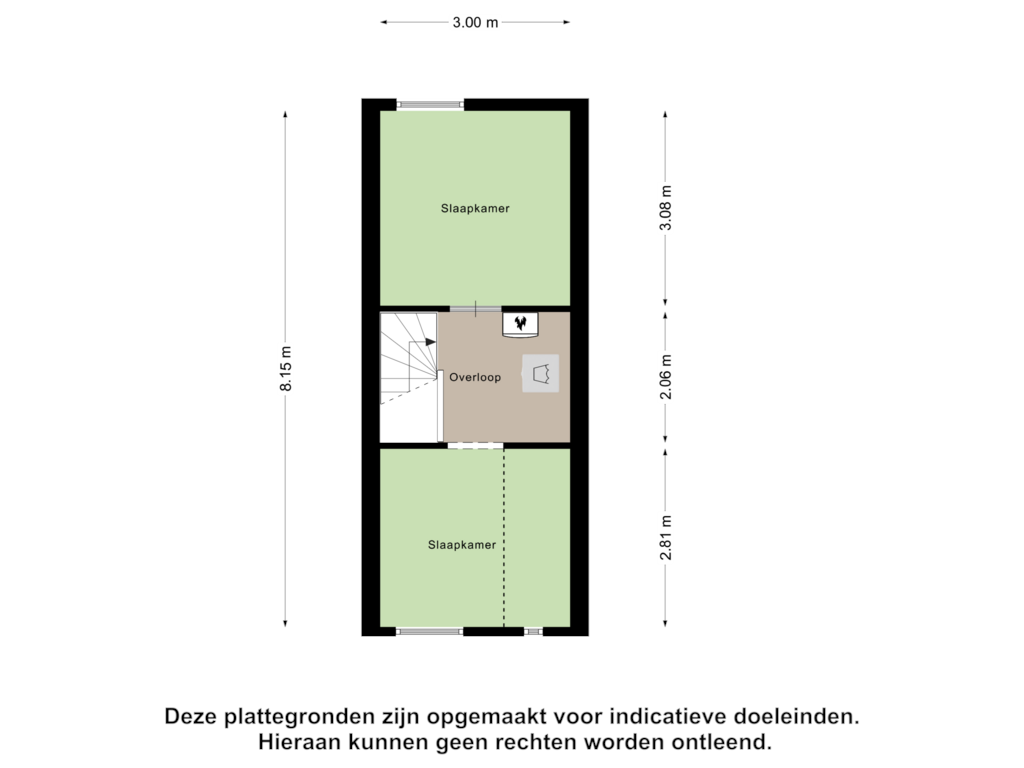 View floorplan of Tweede Verdieping of Jane Addamsstraat 18