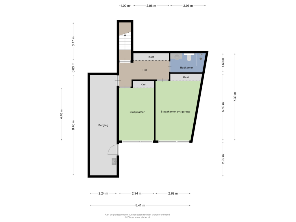 View floorplan of Souterrain Variant of Stelt 1