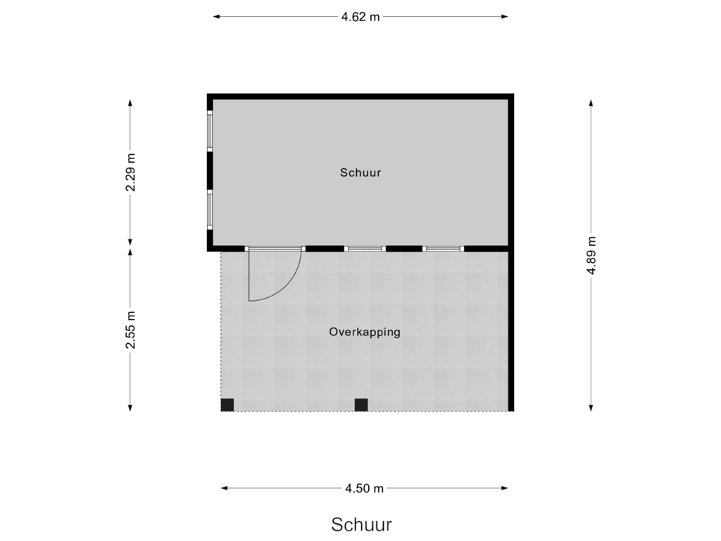 Bekijk plattegrond van Schuur van Wadensteinlaan 32