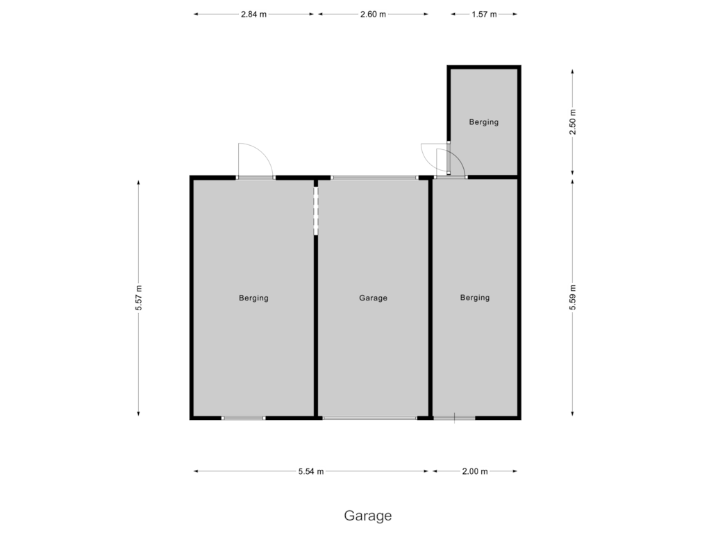 Bekijk plattegrond van Garage van Klaproos 25