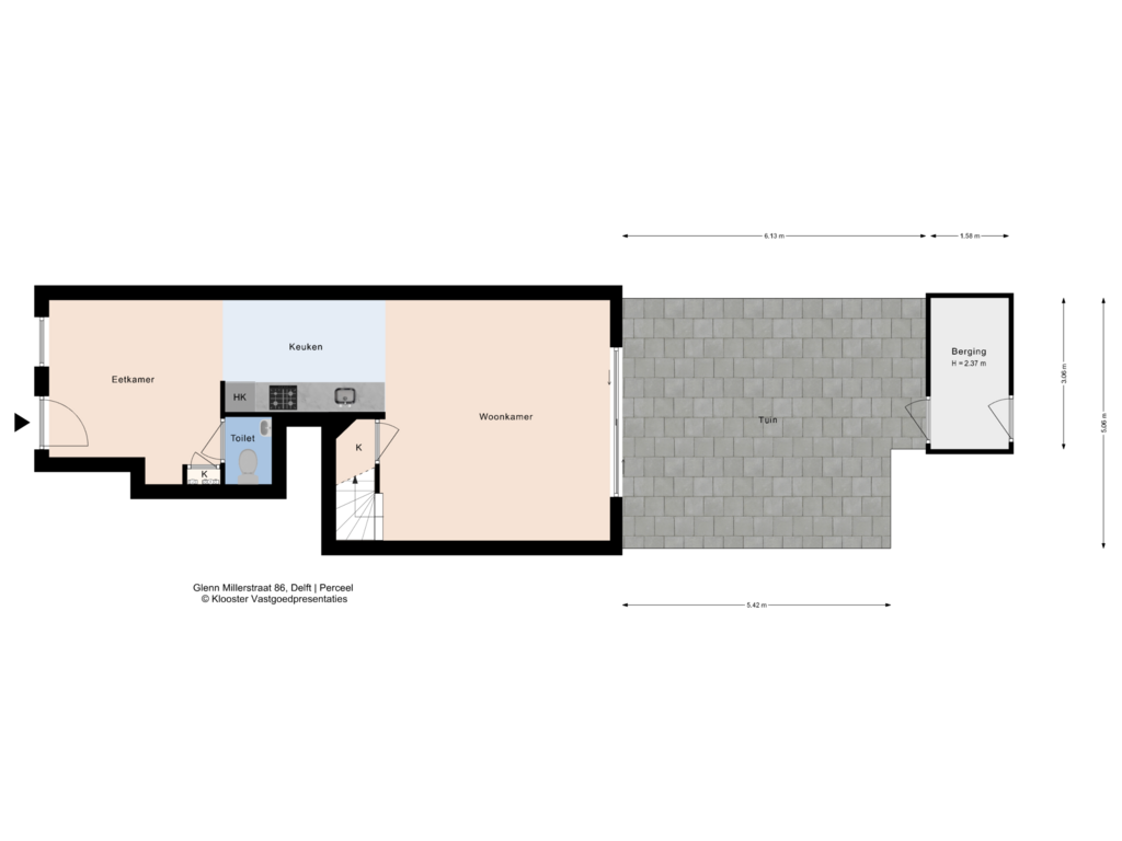 Bekijk plattegrond van Perceel van Glenn Millerstraat 86