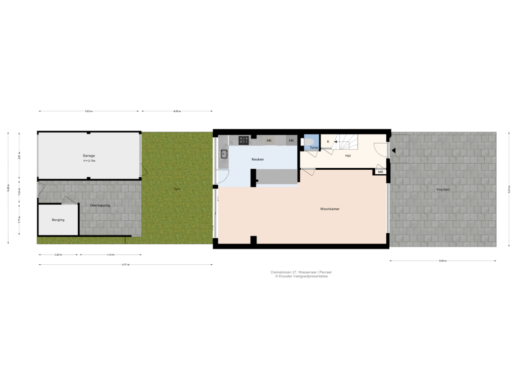 Bekijk plattegrond van Perceel van Clematislaan 27