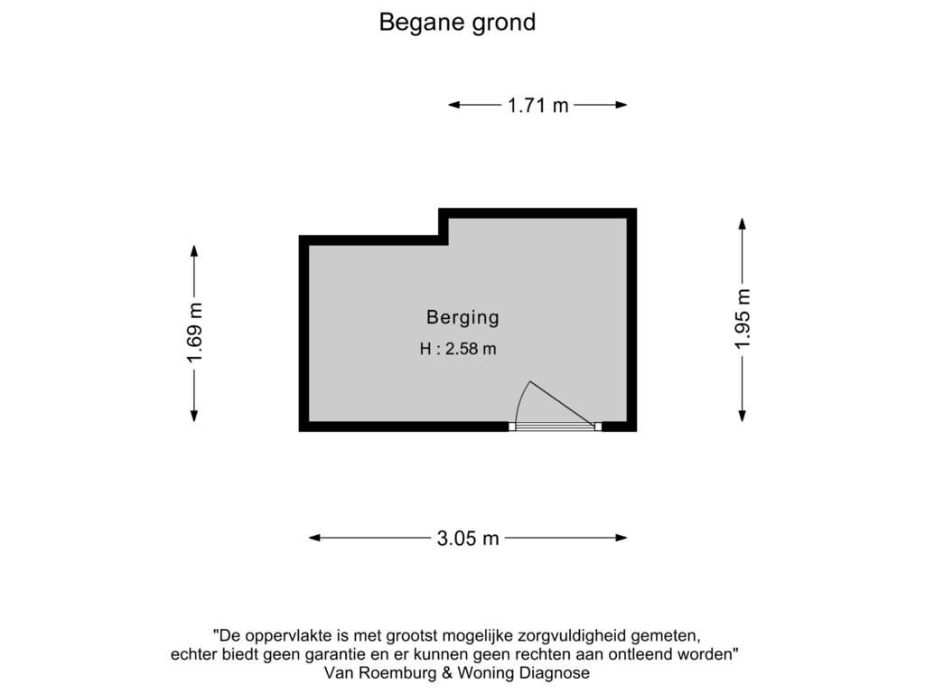 View floorplan of Berging of Vrijzicht 158