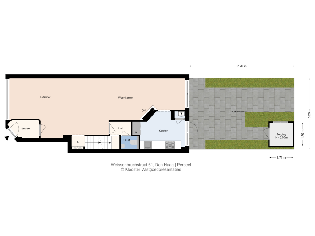 View floorplan of Perceel of Weissenbruchstraat 61