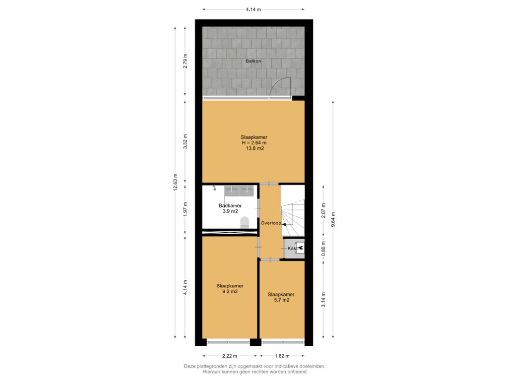 Bekijk plattegrond van 2e Verdieping van Mecklenburgstraat 25