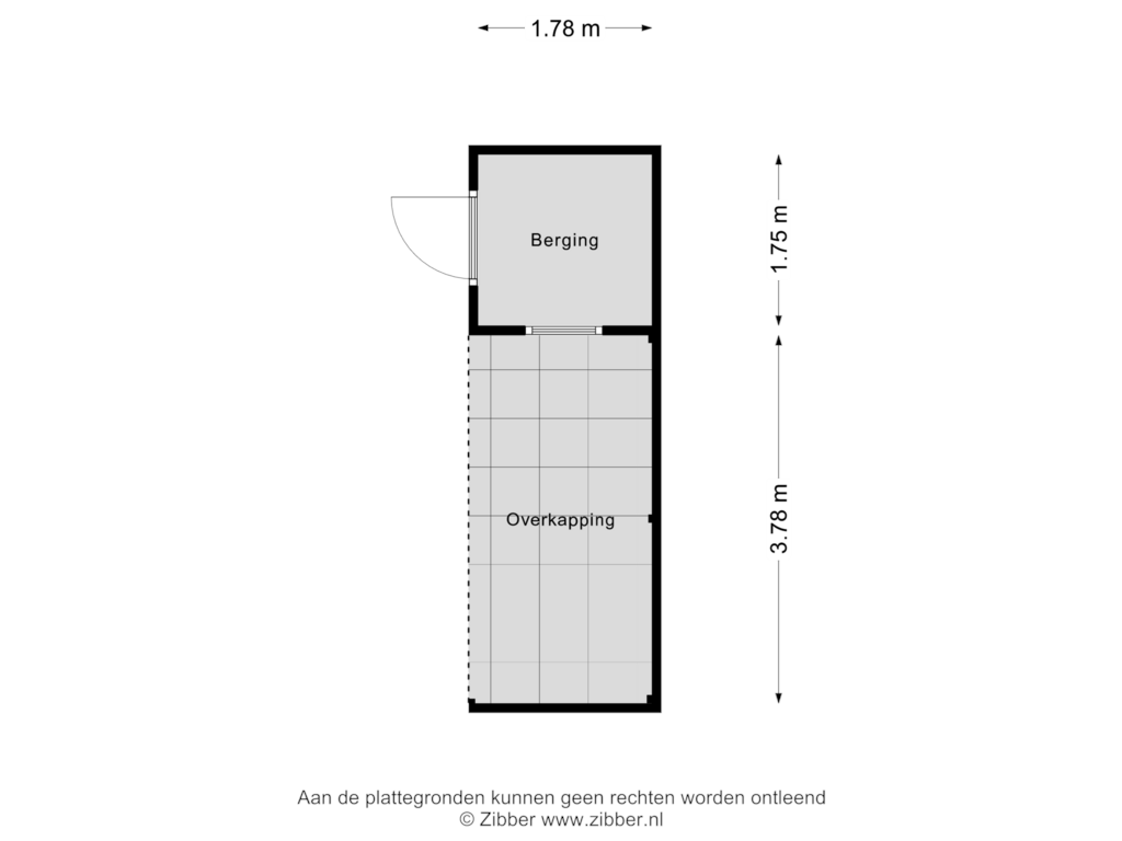 View floorplan of Berging of Smuiger 7