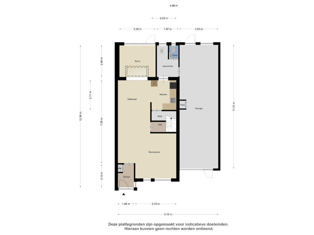 Bekijk plattegrond van Begane Grond van Meester ter Voertstraat 6