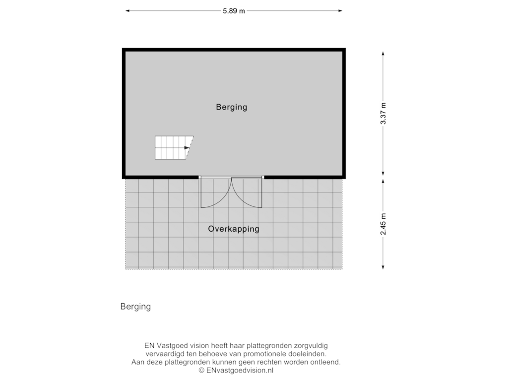 Bekijk plattegrond van Berging van Duinweg 10