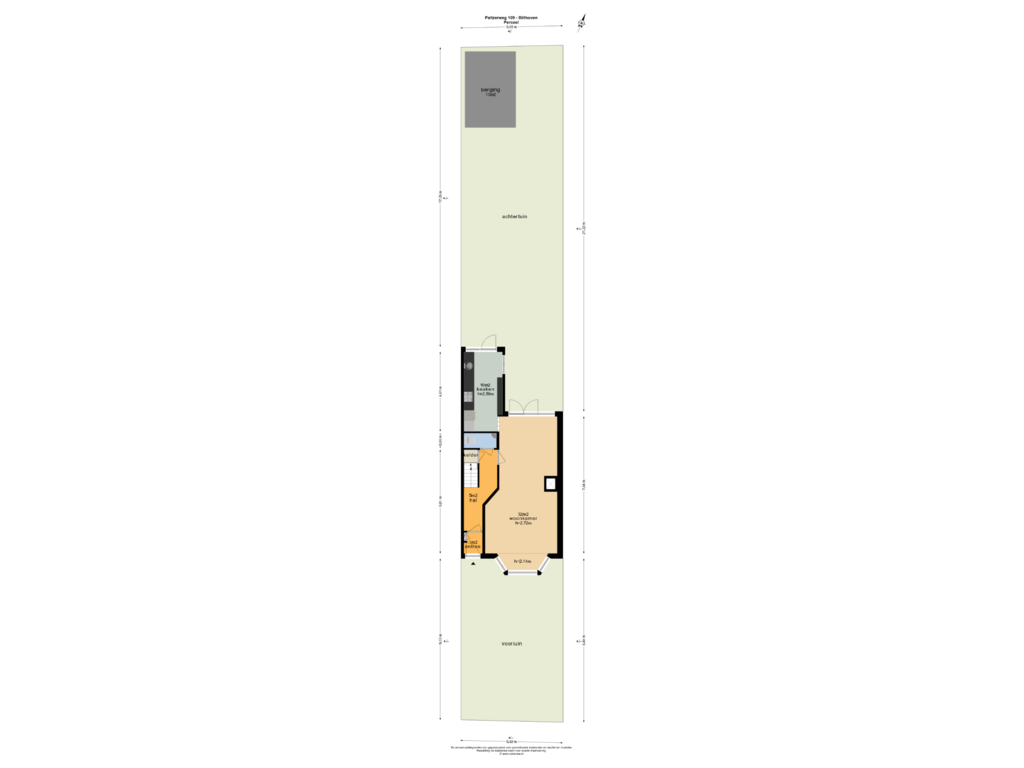 Bekijk plattegrond van PERCEEL van Paltzerweg 109