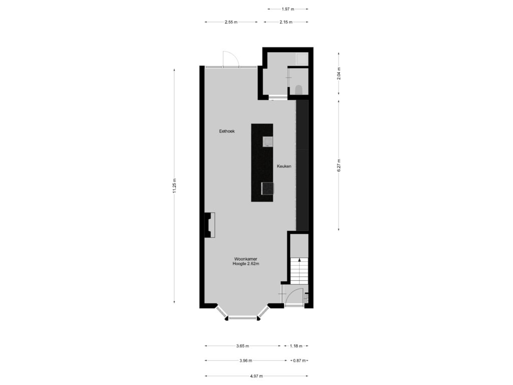 View floorplan of Begane grond of Oranjeweg 15