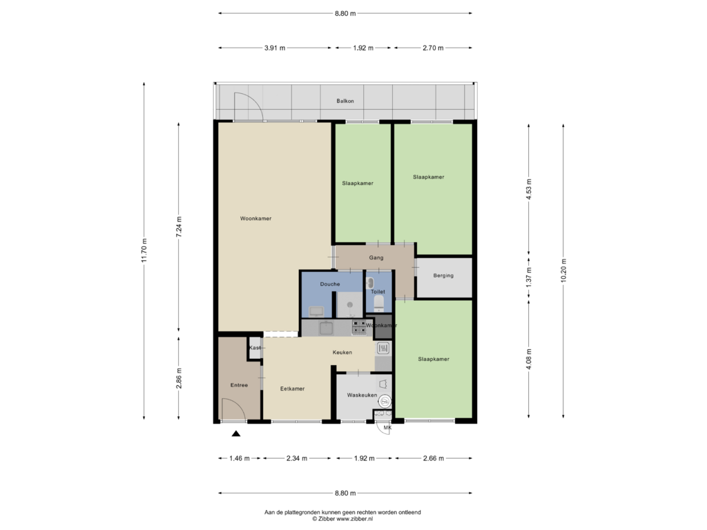 Bekijk plattegrond van Appartement van Aureliushof 143-H