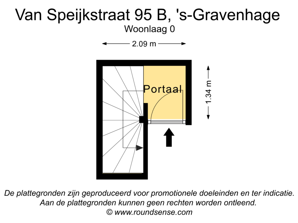 Bekijk plattegrond van Woonlaag 0 van Van Speijkstraat 95-B