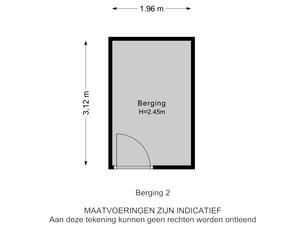 Bekijk plattegrond van Berging 2 van Krommedijk 75