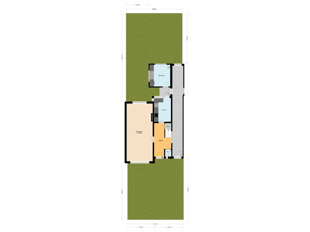 Bekijk plattegrond van Situatie van Spoorstraat 24